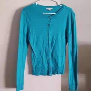 Teal button down Cardigan
